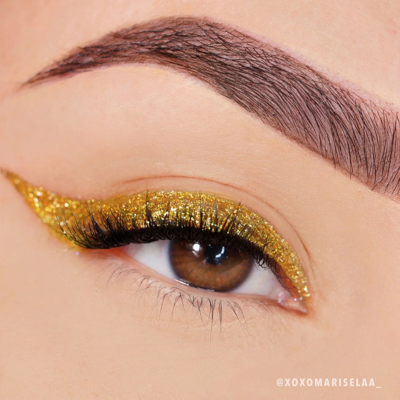 Delineador Liquido con Glitter 10 "24K"