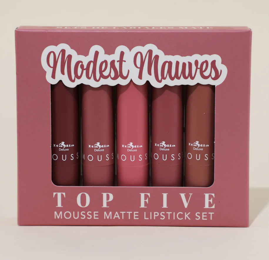 Kit labial barra mate mousse