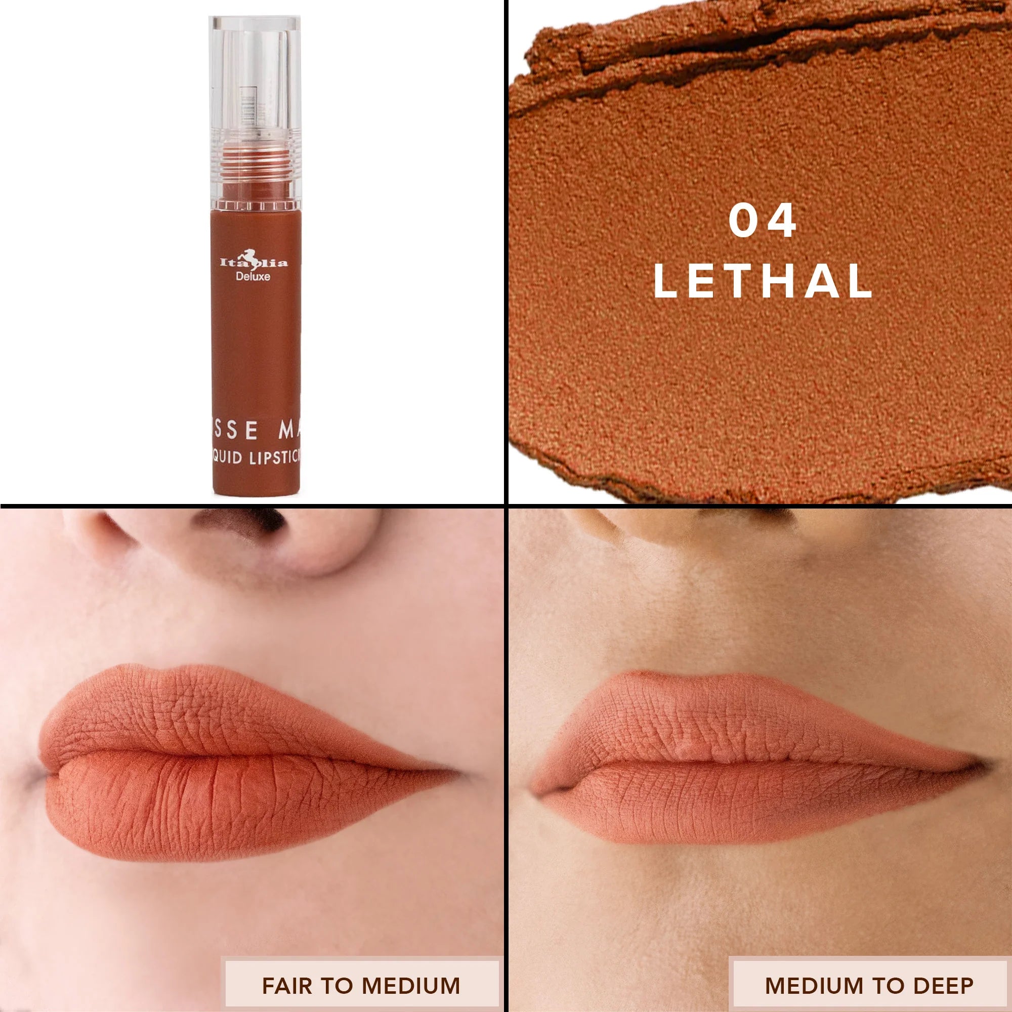Mousse Matte Liquid Lipstick “ 04 lethal “
