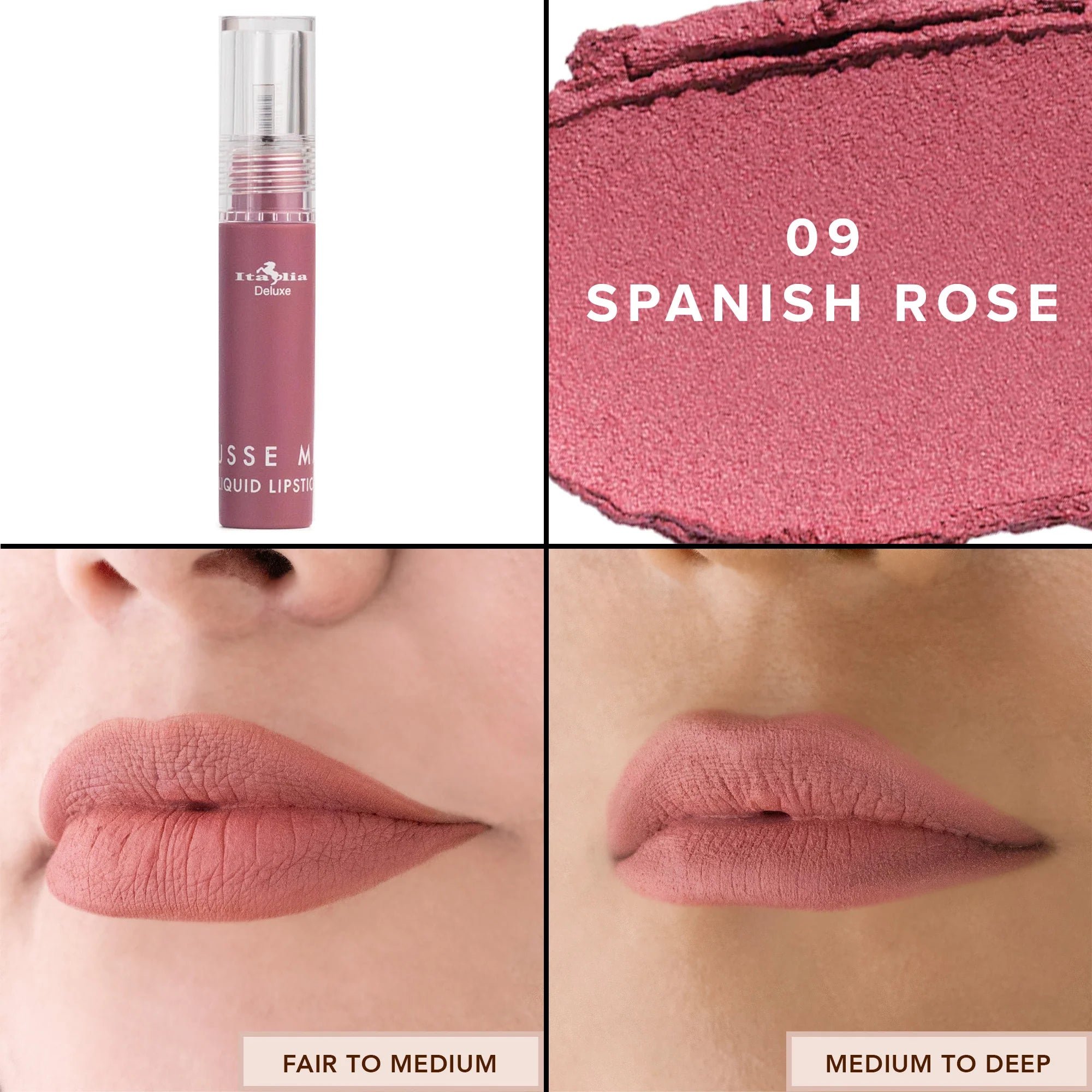 Mousse Matte Liquid Lipstick “ 09 Spanish rose “
