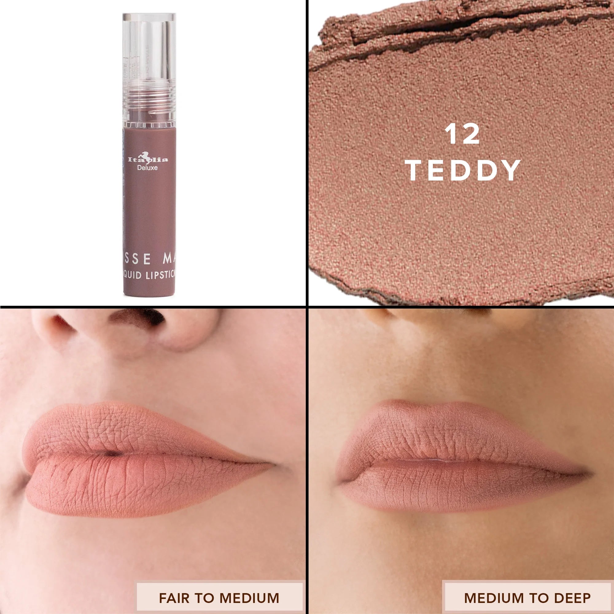 Mousse Matte Liquid Lipstick “12 Teddy “