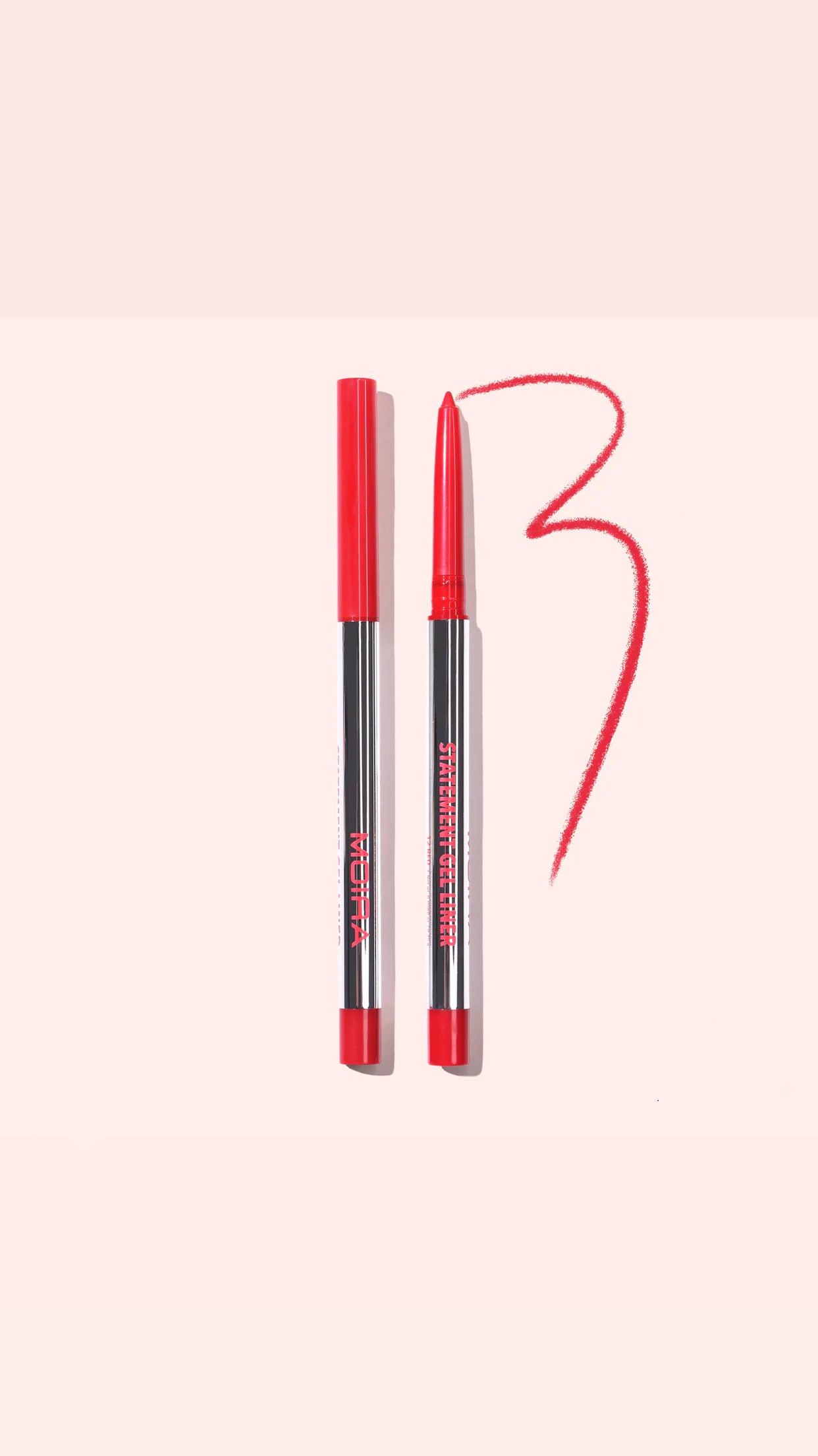 Delineador de gel (012, rojo)