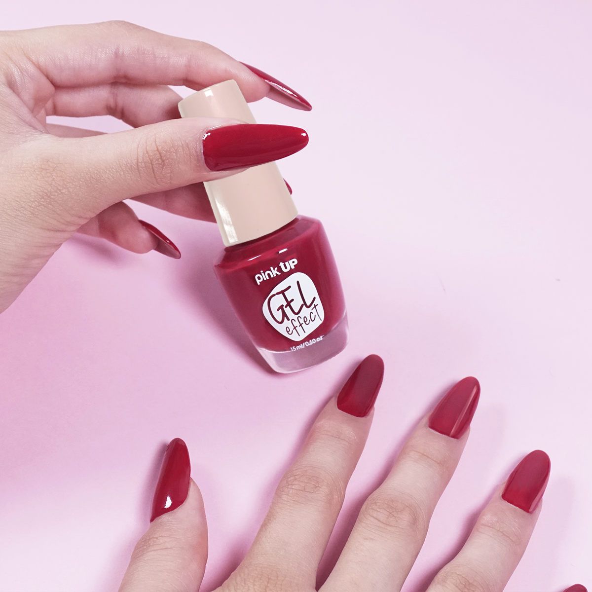 Esmalte Rojo "Efecto Gel"