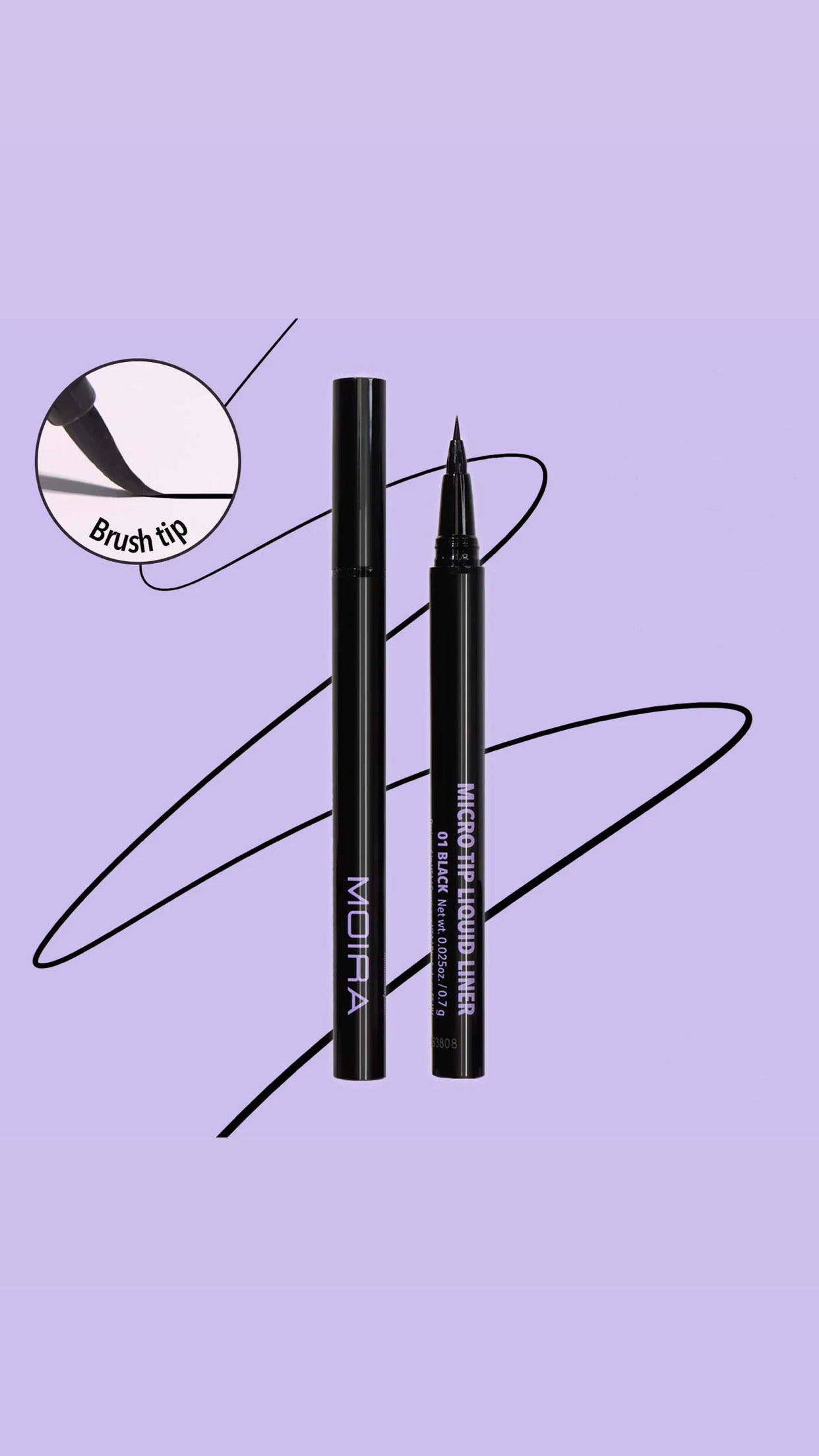 Delineador Liquido Micro Tip Plumin “01 Negro”