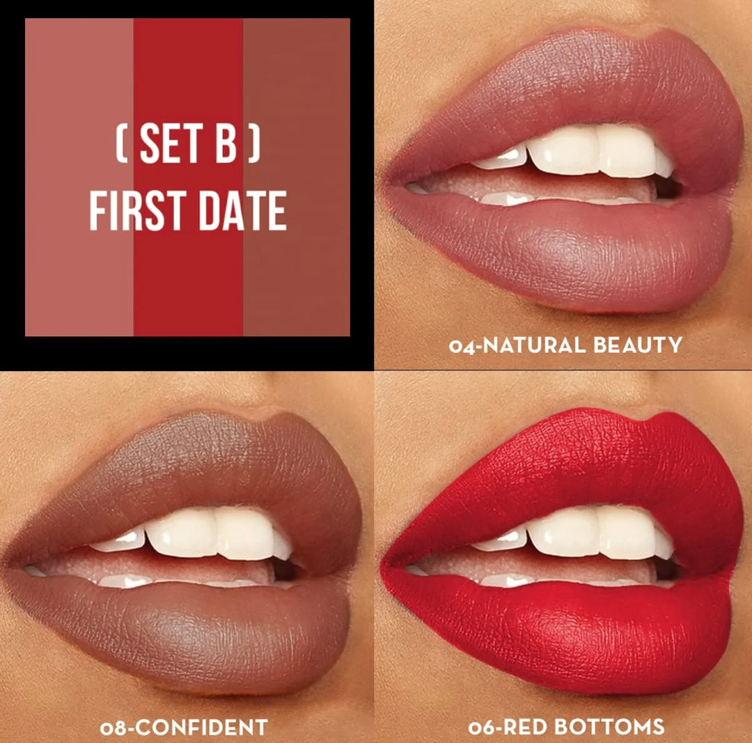 Set de Labiales Sexy Trio First Date” Italia