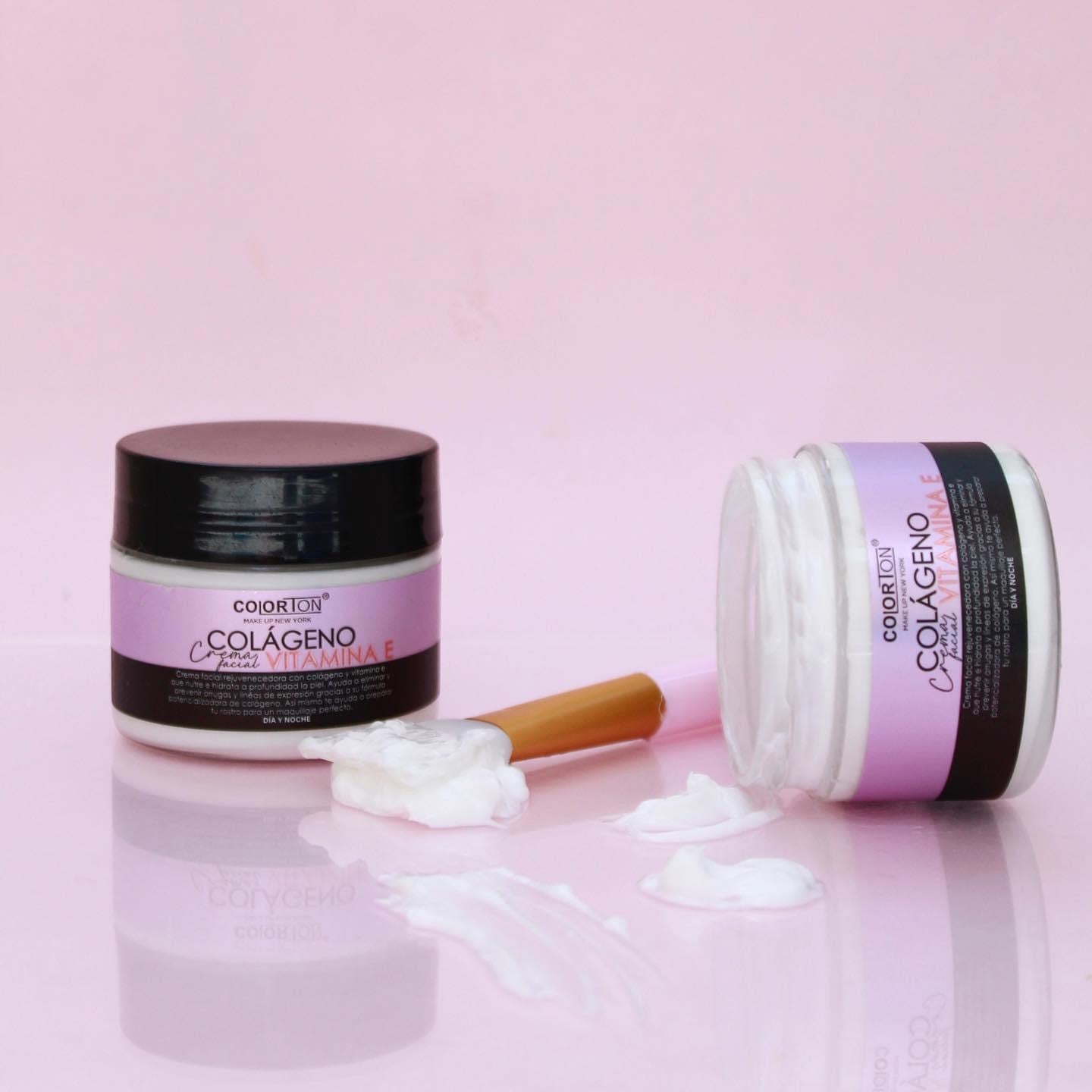 CREMA FACIAL DE COLAGENO Y VITAMINA E - COLORTON