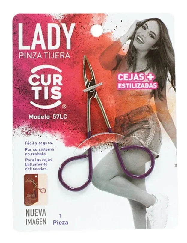 Pinza para Depilar Cejas "Lady Grande Curtis"