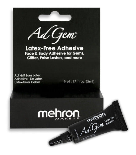 Pegamento Cosmétco Adgem Mehron P/ Pestañas Hilos Tensores Color Blanco