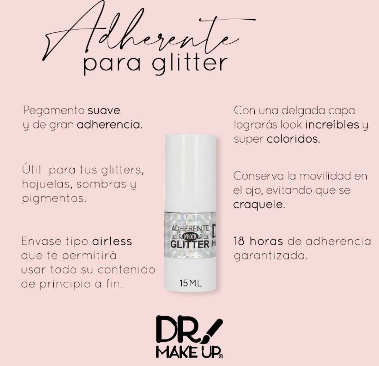 Adherente de hojuelas y glitter