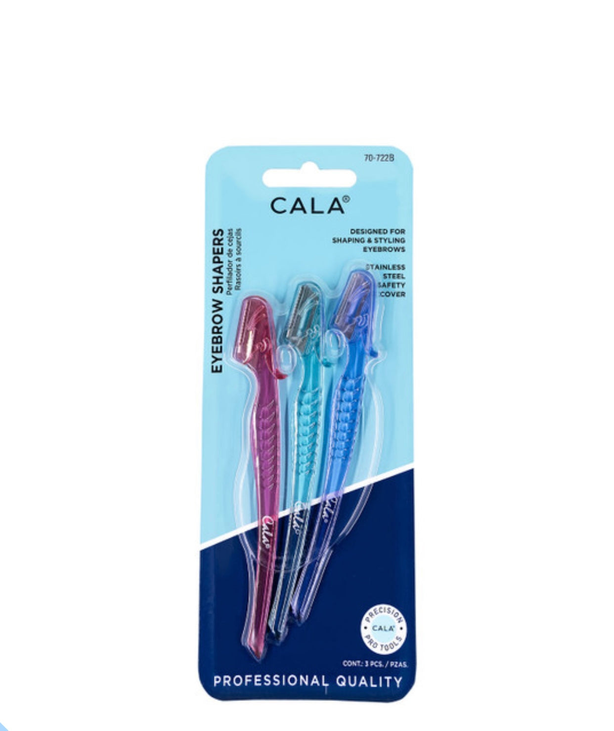 Perfiladores para Cejas (3 piezas) “ 70-722B ”