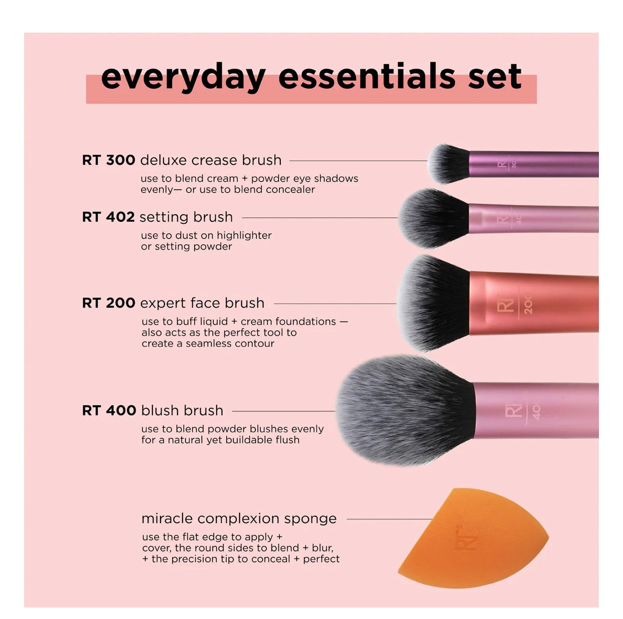 Set de brochas 6 Real Techniques