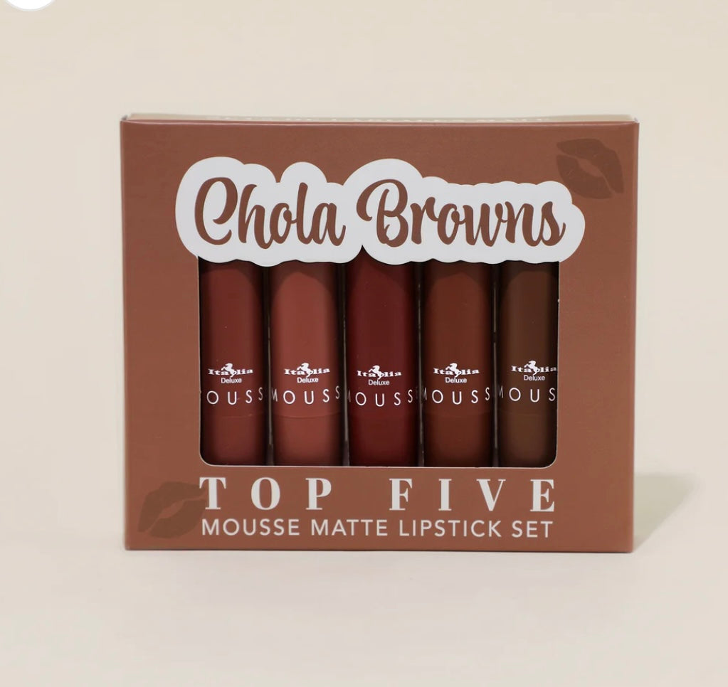 Kit labial en barra Matte (chola browns)