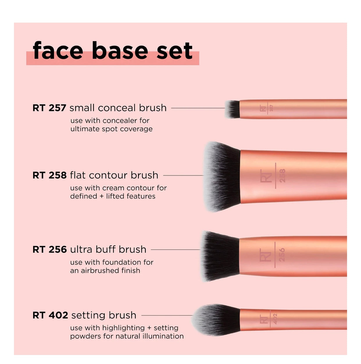 Set de brochas 4 real techniques