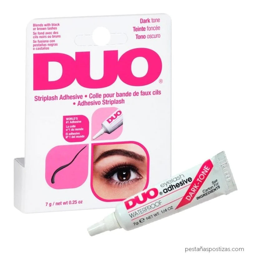 Duo pegamento oscuro para pestañas