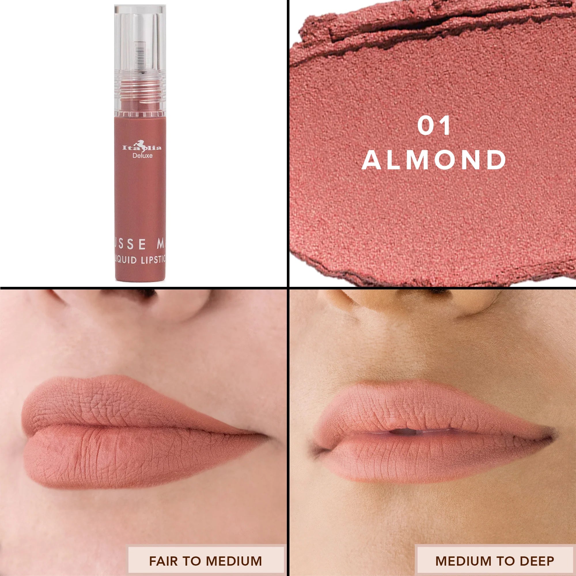 Mousse Matte Liquid Lipstick “ 01 Almond “