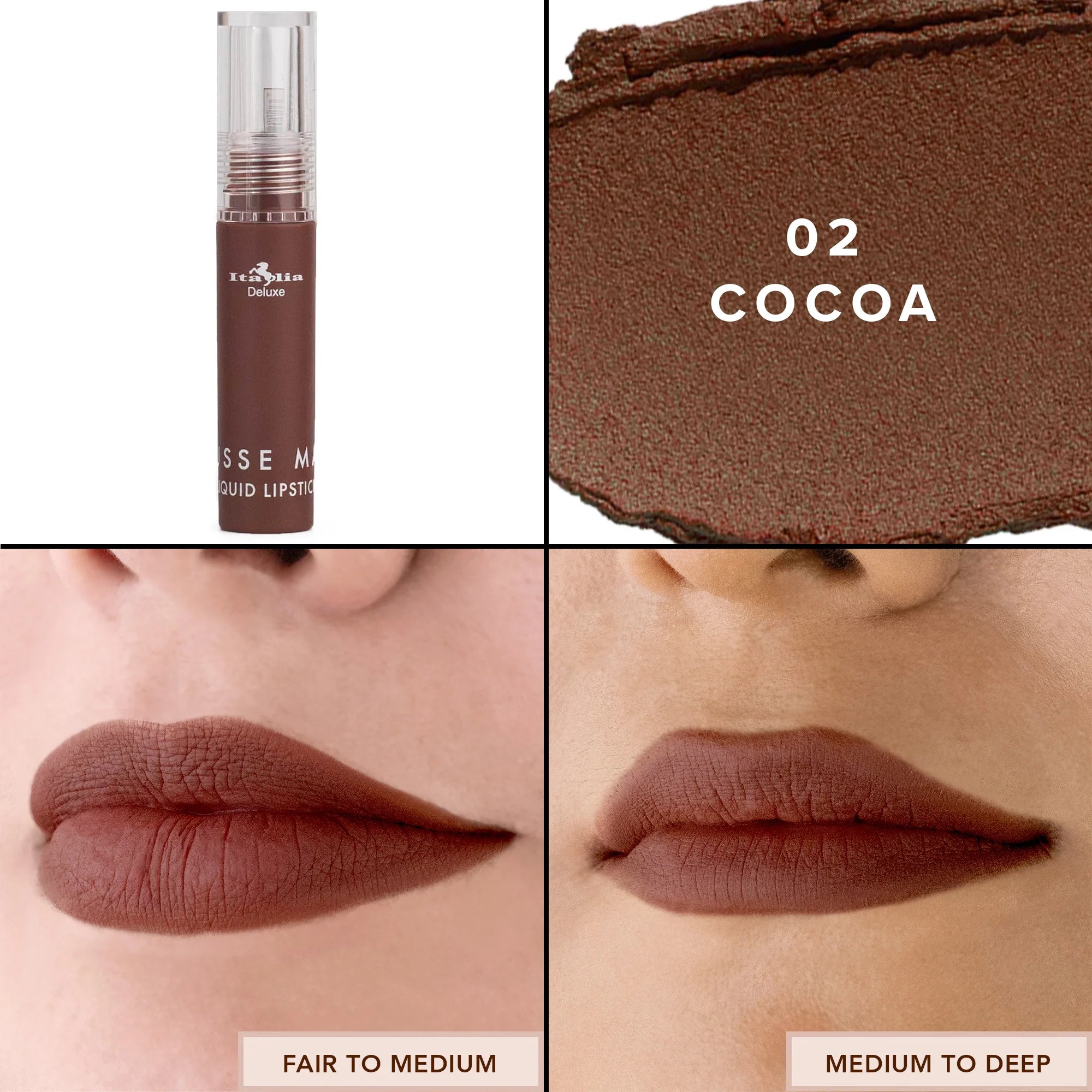 Mousse Matte Liquid Lipstick “ 02 Cocoa “