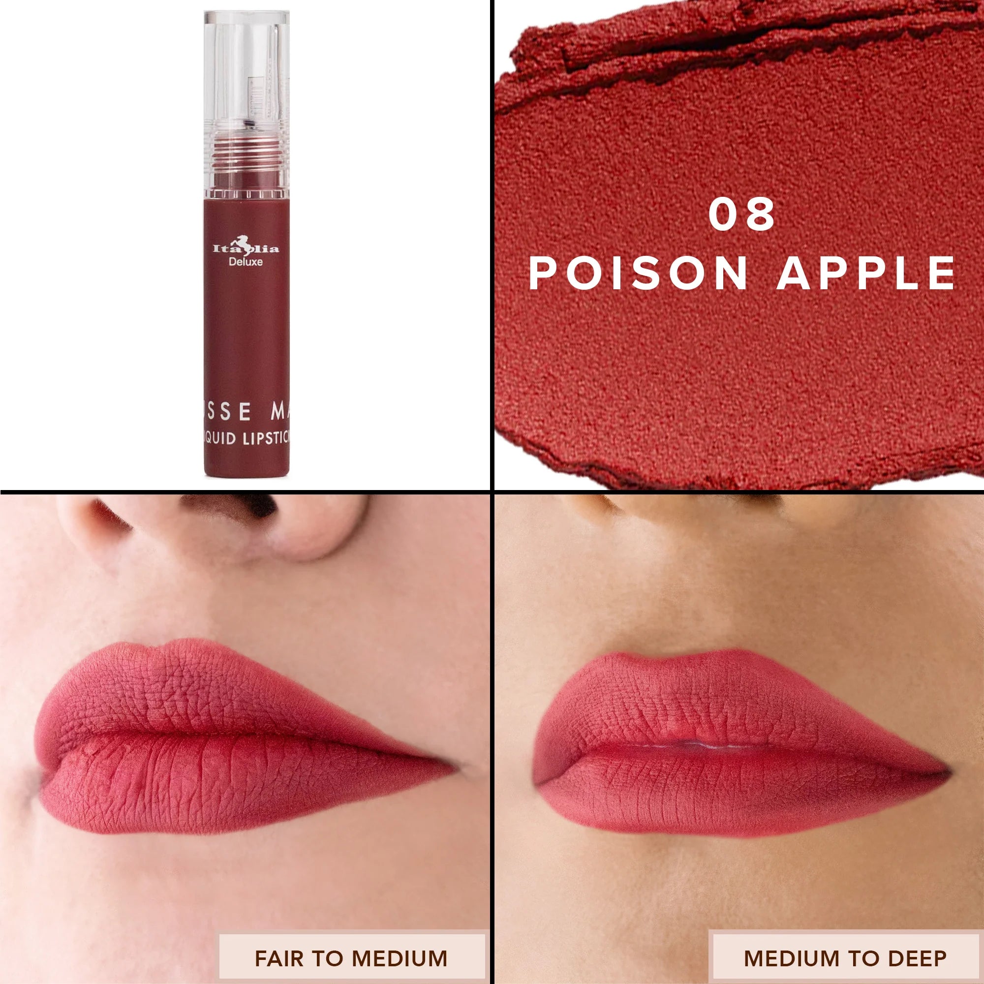 Mousse Matte Liquid Lipstick “08 Poison  Apple “