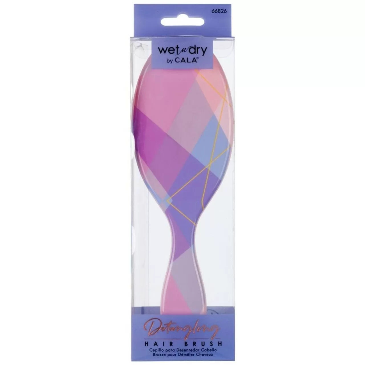 Cepillo Desenredante Pastel Geométrico “ 66826 ”