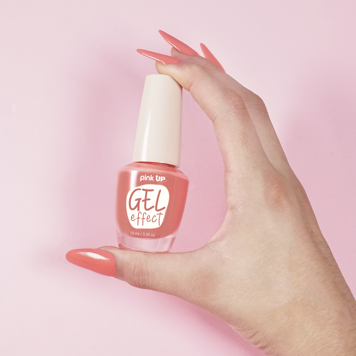 Esmalte Coral "Efecto Gel"