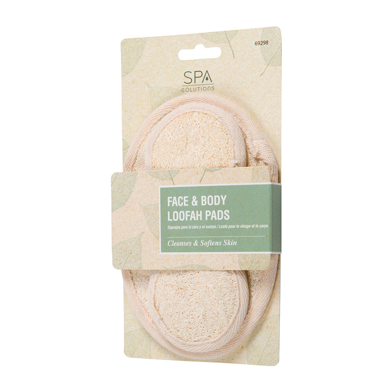 Almohadillas de lufa para el rostro y el cuerpo de cala Spa Solutions