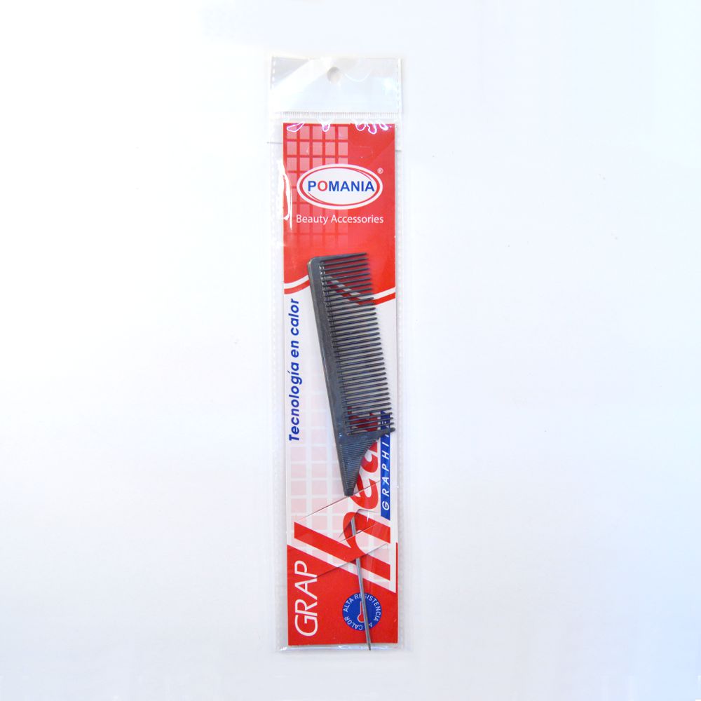 POMANIA Peine para estilista con colita de metal
