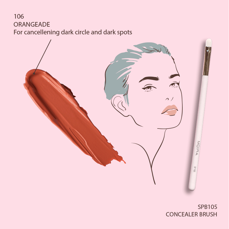 Corrector “Orangeade 106 “Moira