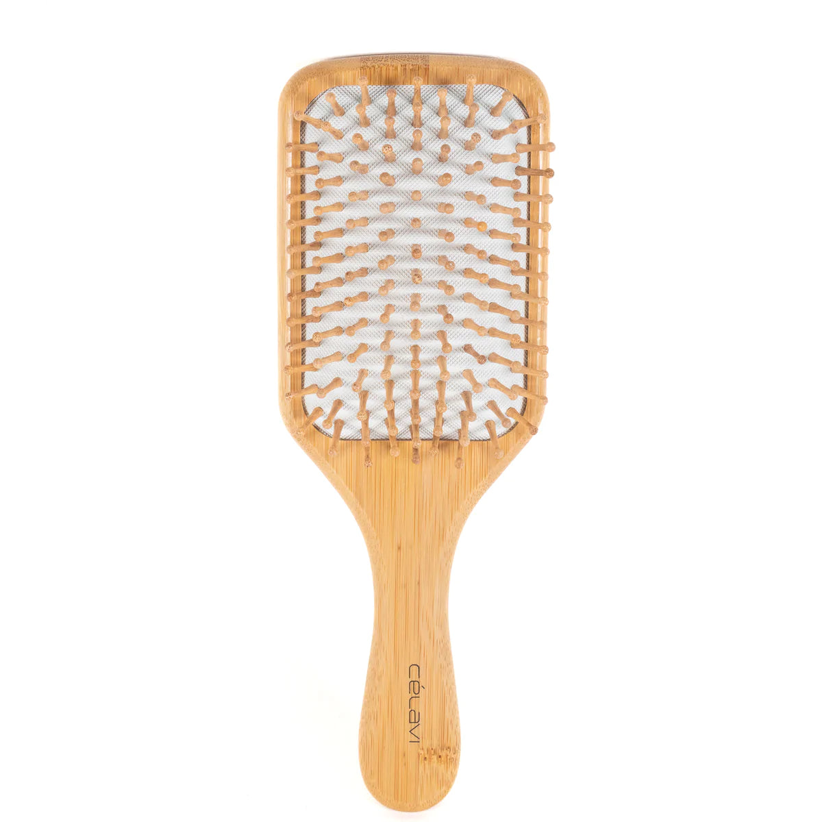 Cepillo Para El Cabello Con Cojín De Remo De Bambú