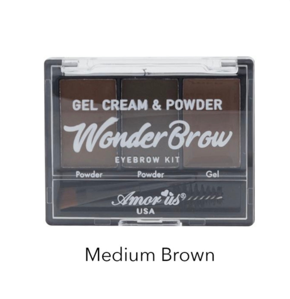 Kit de Cejas “Medium Brown” Amor Us