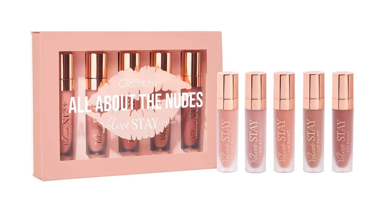 Set de Labiales All About the Nudes Beauty Creations