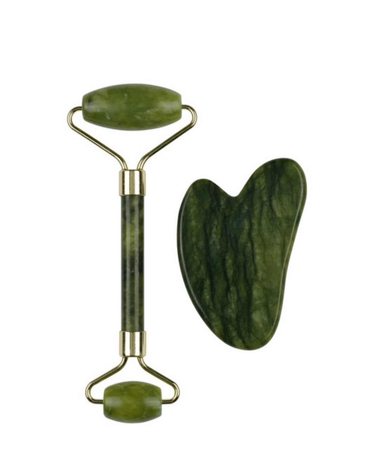 Set De Rodillo Facial + Gua-Sha