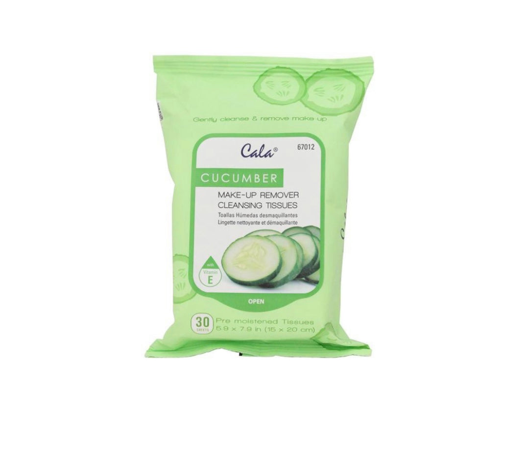 Toallas desmaquillantes de pepino Cala