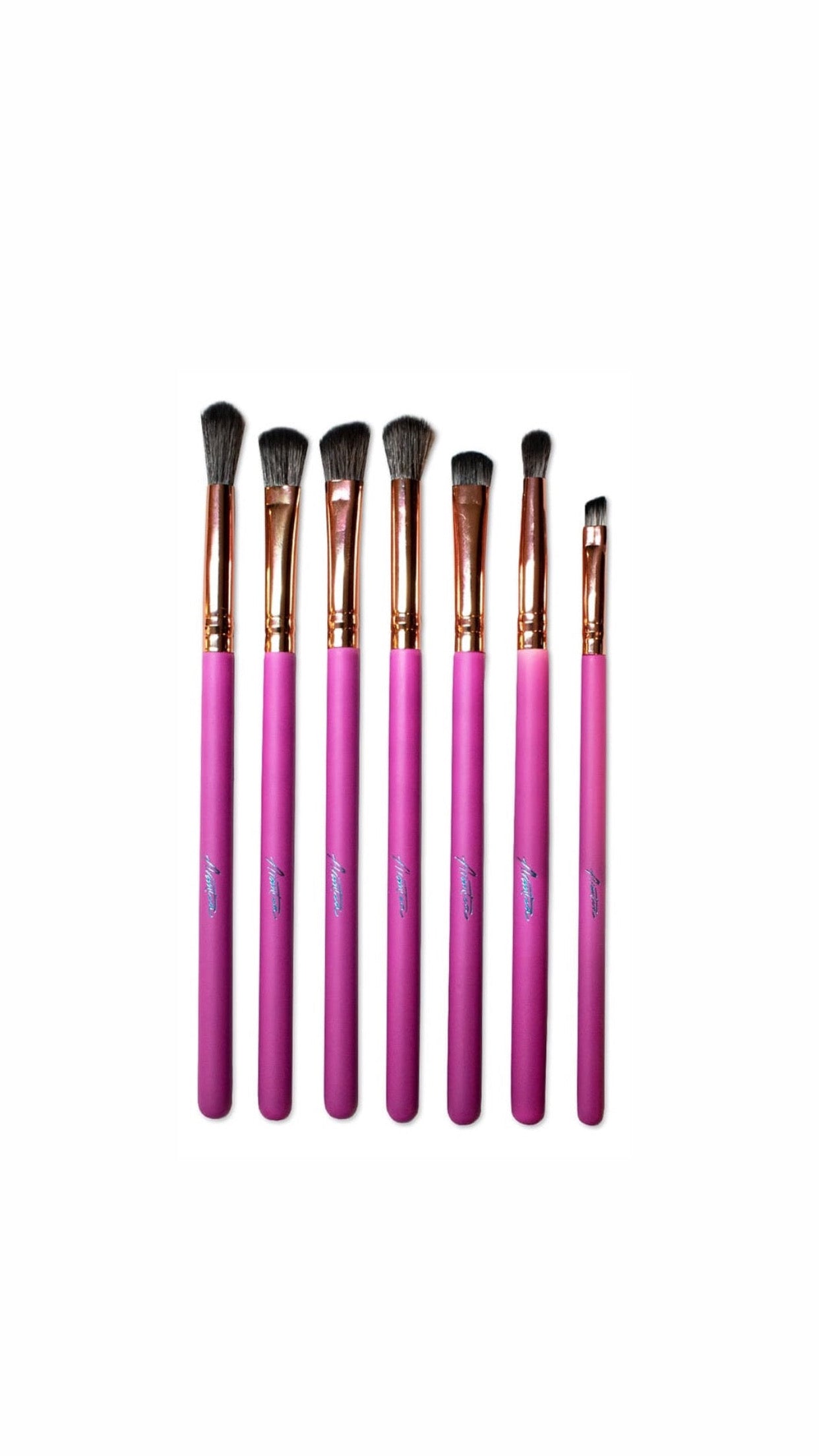 Set 7 brochas- bronzed pink