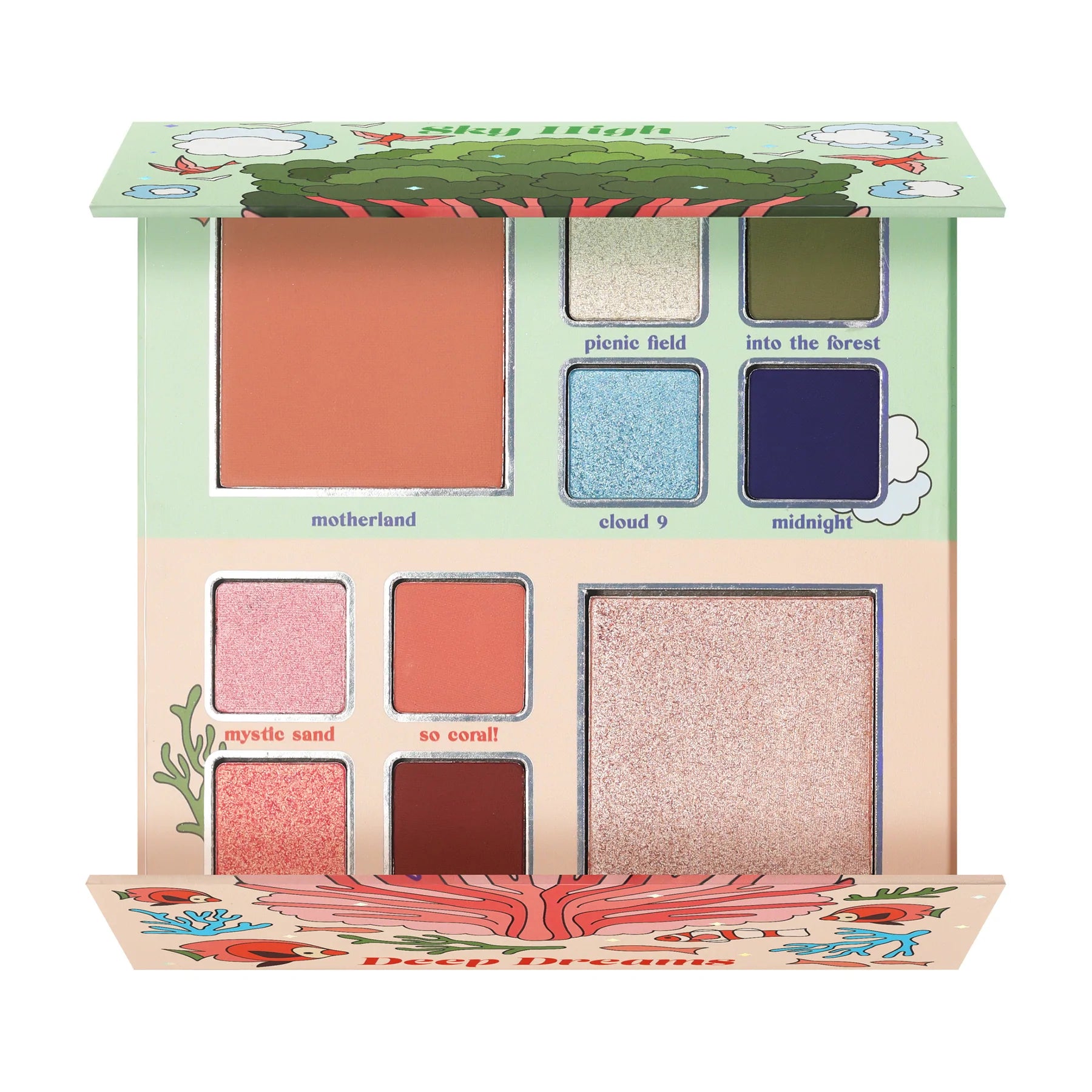 Paleta de Rubores e Iluminadores "Sky High, Deep Dreams"